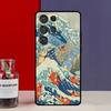 Чехол-фунда для Samsung Galaxy S25 Ultra S9 S10 S20 S21 S22 Plus S23 Ultra S24 FE с изображением «Большая волна у Канагавы»