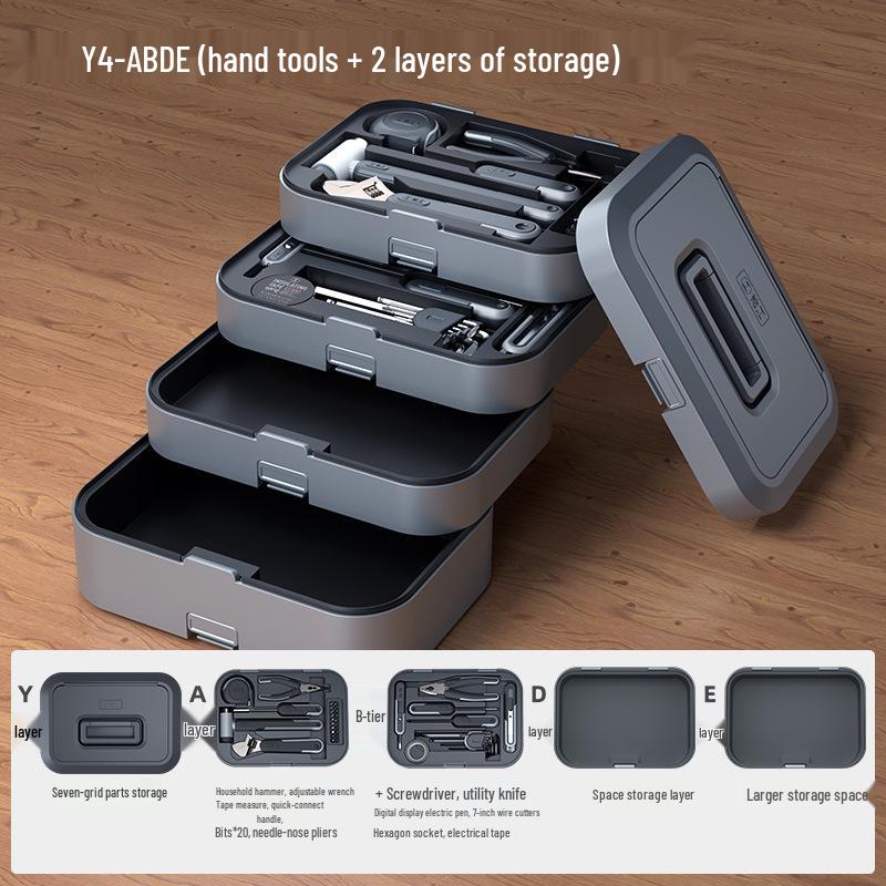 Многофункциональный набор инструментов «Зеленый Лес»: Полный набор для ремонта по дому и для электрика