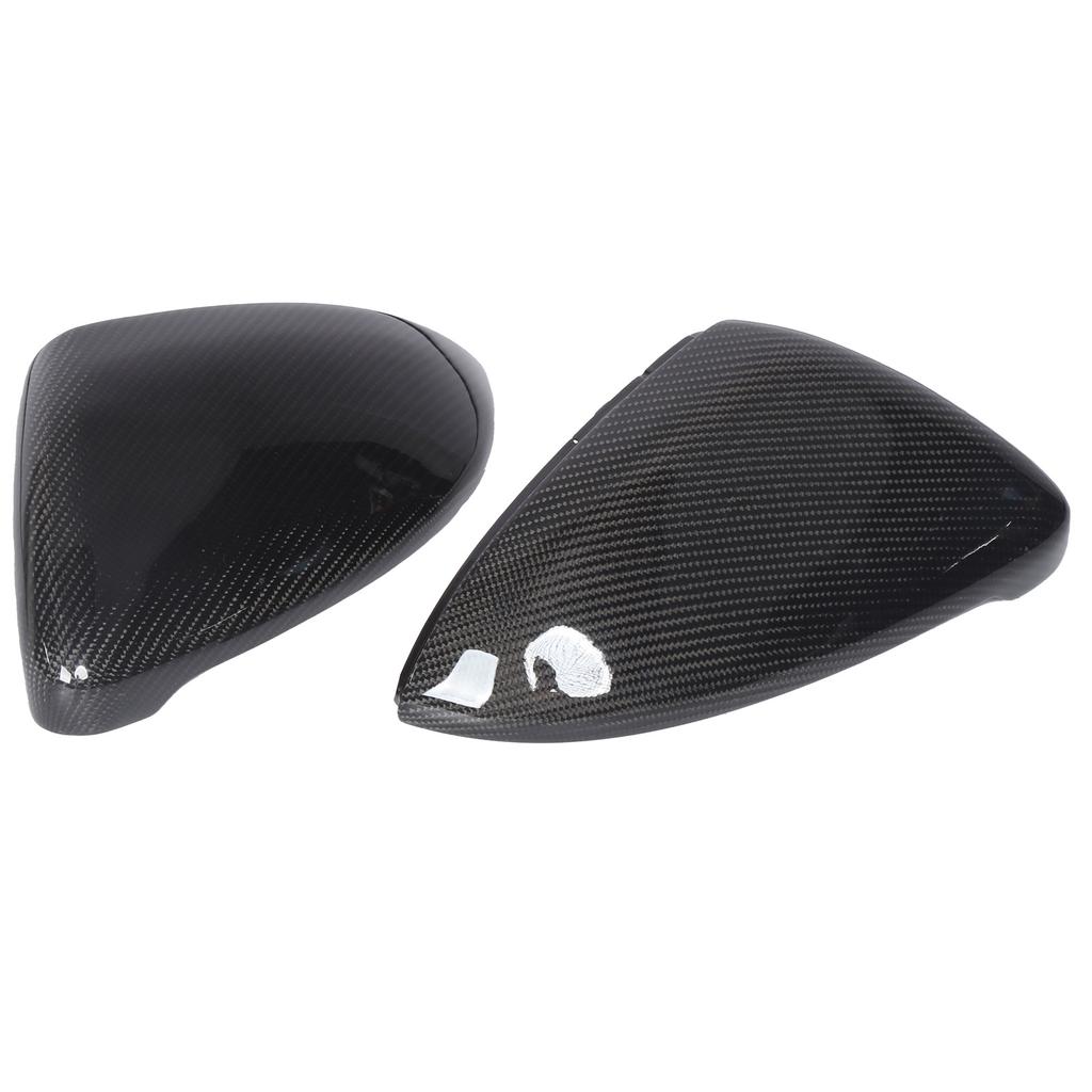 2PCS Rearview Mirror Cover Carbon Fiber Replaceable Backing Car Replacement for MK7 MK7.5 R