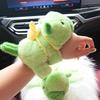 Green Capybara Clap Circle Toys Slap Snap Wrap Wristband Bracelet Capybara Plush Hand Ring Fun Pop Circle Birthday Gift