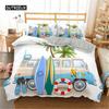 2/3 шт. Простой комплект постельного белья с изображением мультфильмов и машин, высококачественный детский экскаватор, кран, полиэстер, пододеяльник, двуспальный, односпальный, полный размер Queen King Size