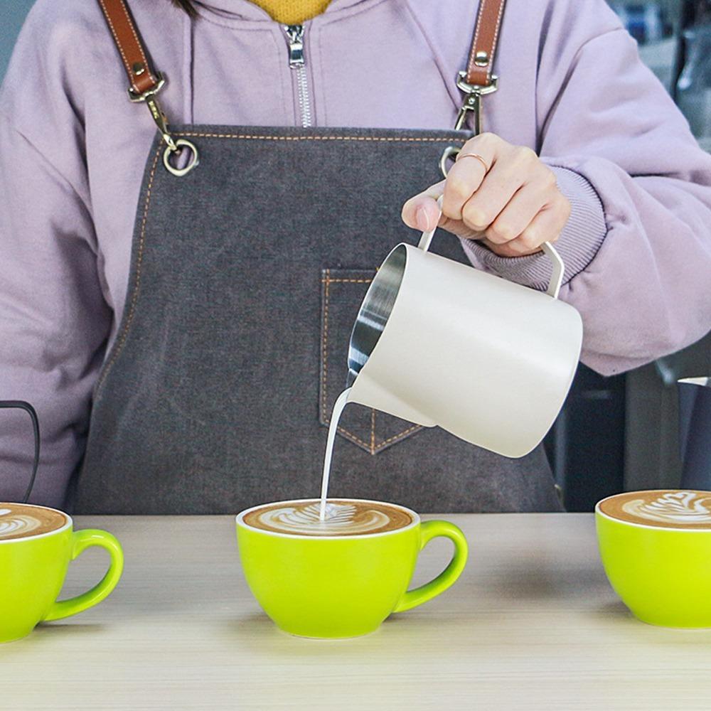 24oz Milk Frothing Cup Stainless Steel Milk Frothing Pitcher Steaming Pitcher  Milk Frother Maker