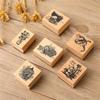 DIY Rubber Stamps Wooden+rubber Standard Stamp Seals Portable Decoration Wooden  Student