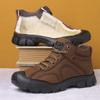 New Winter Men's Plus Velvet Sneakers Non-slip Water Proof Keep Warm High Boots