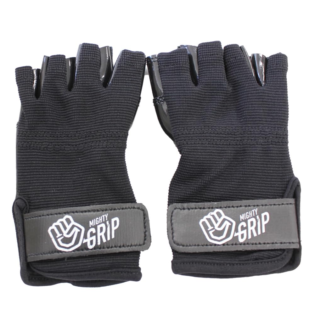 Перчатки Mighty Grip Tack для Pole Dance с защитой от скольжения (Черный М)