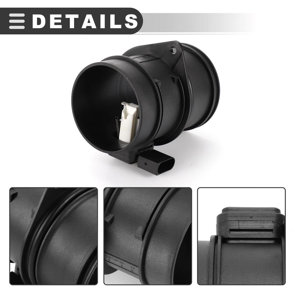 Motoforti Land Rover Range Rover Sport Mass Air Flow Sensor Assembly, Plastic and Metal, Black, Part Number 4H229G820AA