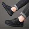 Мужская обувь ручной работы из кожи, повседневные слипоны-лоферы, дышащая кожаная обувь, мужские мокасины, обувь для инструментов, большой размер 48