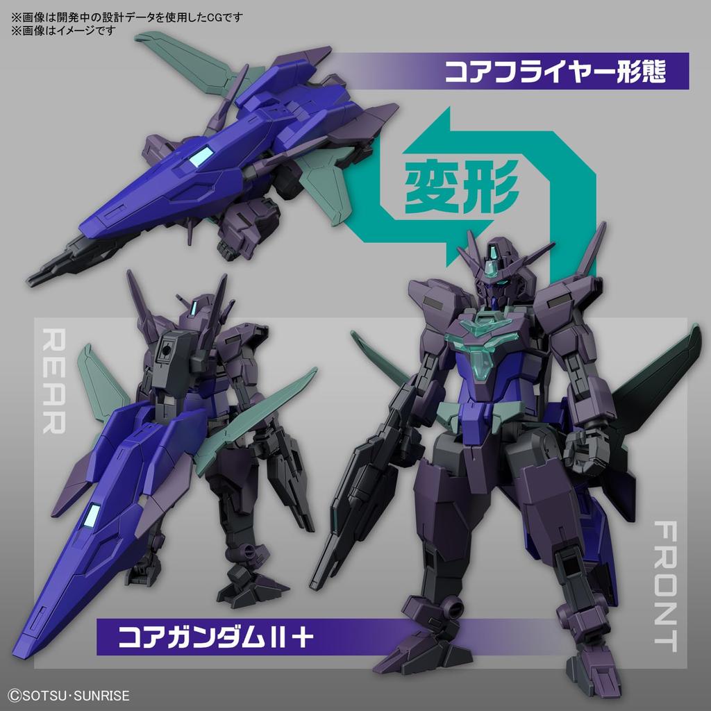 BANDAI SPIRITS HG Gundam Build Metaverse Plutine Gundam Scale Plastic Model Kit 1/144 Pre-colored