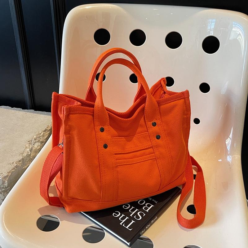 Женские сумки через плечо, холщовые однотонные повседневные сумки-тоут, женские сумки-мессенджеры, брендовые дизайнерские сумки Simplicity Girl'S