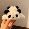 Plush Panda Shape Hair Claw Strong Grip Back Head Hair Clip Cartoon Shark Girl Hair Claw Hair Accessories