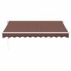VidaXL Automatic Retractable Awning Brown 300x250 Cm 3215375