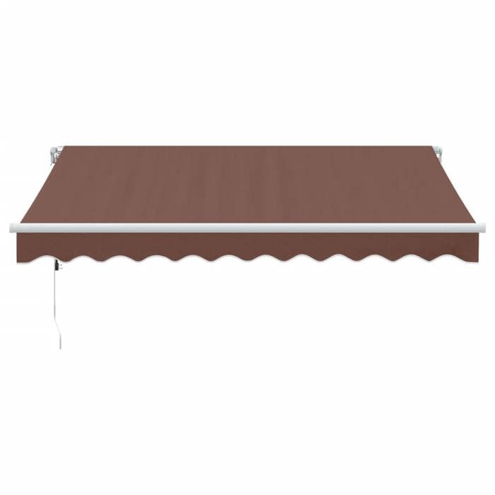 VidaXL Automatic Retractable Awning Brown 300x250 Cm 3215375