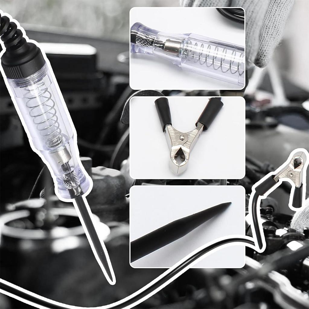 Test Light Automotive, Auto Car Truck Voltage Circuit Tester 6V-24V Tester with Digital Display Wire Vehicle Volt Probe Pen