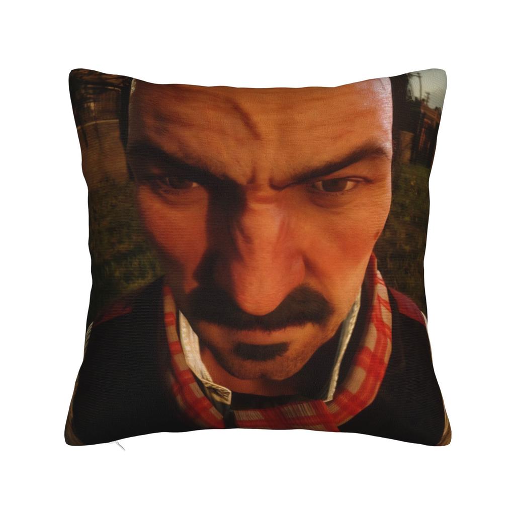 Квадратная наволочка с мемом Артура Моргана RDR2 Игровые чехлы для подушек Модный полиэстер Декор Наволочка для гостиной 40*40 см