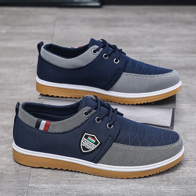 Мужские кроссовки, мужская парусиновая обувь, легкая спортивная парусиновая обувь для мужчин, рабочая обувь на шнуровке, zapatos baratos Liquidación envios gratis