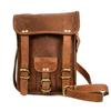 Портфель-мессенджер из козьей кожи через плечо Мужская сумка через плечо S Bag Brown New
