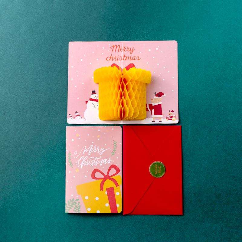Рождественская открытка 3D всплывающая открытка с Сантой Поздравительные открытки С Рождеством Новогодняя открытка Приглашение на рождественскую вечеринку Подарочные открытки