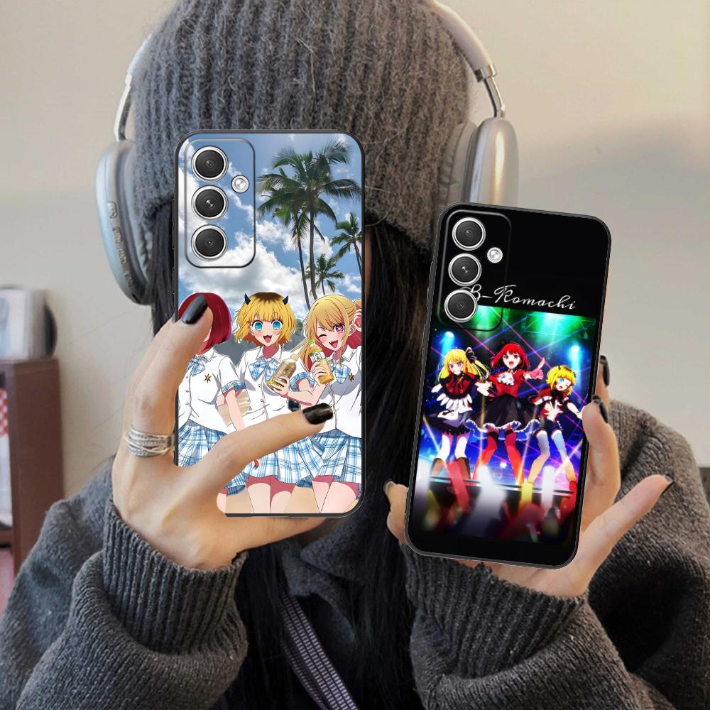 Чехол для телефона Oshi no ko B-Komachi для Samsung Galaxy S25 S24 S23 S22 S21 S20 Note20 Plus FE Ultra Цветной Защитный Чехол Красивый