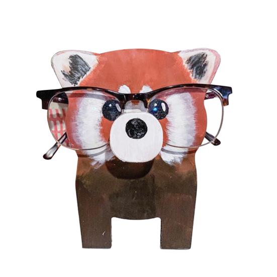 Деревянный держатель для очков в виде животного, резной держатель для очков на столешницу, органайзер для очков в виде животного для домашнего офиса, школьной парты