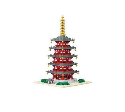 Kawada NB-031 Nanoblock Пятиэтажная пагода ДЕЛЮКС ИЗДАНИЕ Япония НОВЫЙ