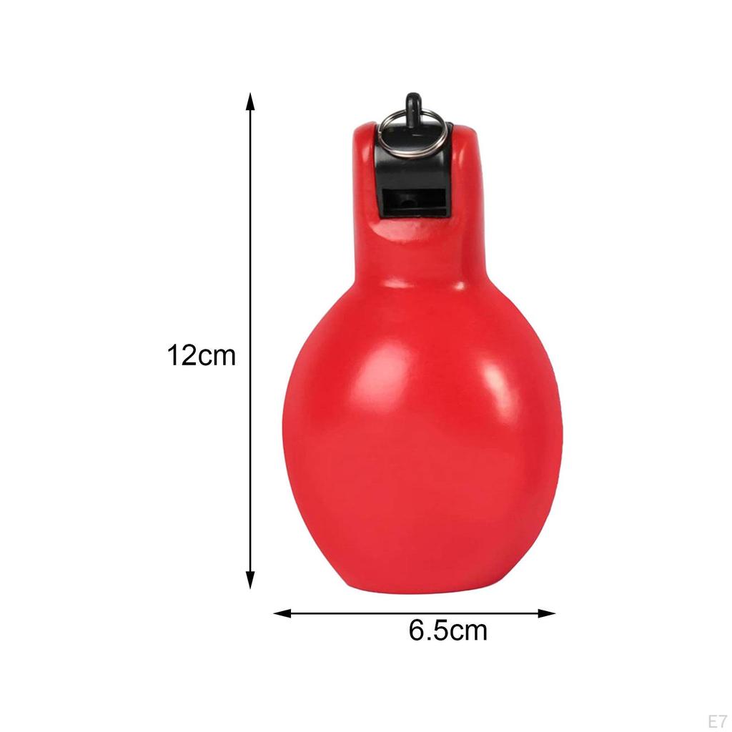 2 Pieces Hand Squeeze Whistles Trainer Whistle Portable Soft Loud Sports for Camping