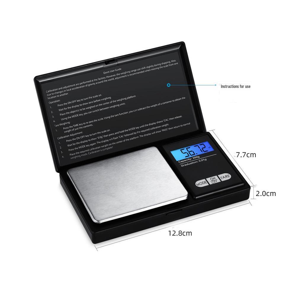 High Precision Mini Portable Jewelry Scale - 0.01 Gram Pocket Measurement Tool