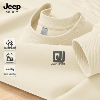 Мужской пуловер JEEP SPIRIT свободного кроя с круглым вырезом