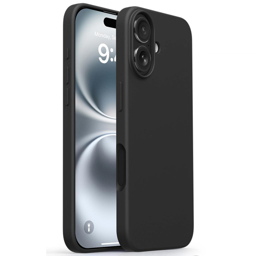 Чехол для iPhone 17 с мягкой подкладкой из микрофибры, жидкий силикон+ПК, чехол для телефона