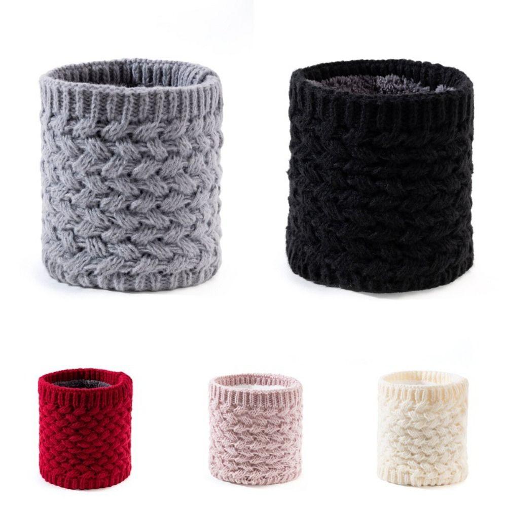 Plush Neck Warmer Thickened Lining Sport Scarf Fashion Neck Scarves