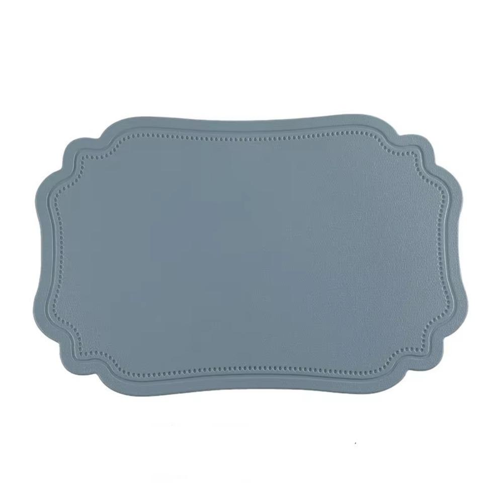Faux Leather Coffee Place Mat Solid Color Heat Resistant Mat New Place Mat Outdoor Indoor