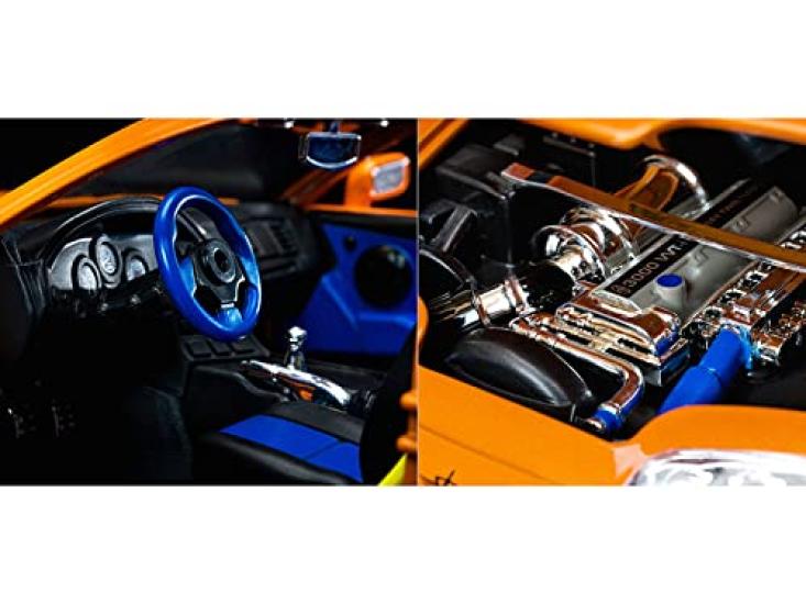 JADA TOYS Fast Furious 1995 Toyota Supra Orange с подсветкой для фигурки Брайана Fast Furious Toyota Supra 31139 1/18 & O'Connor Light/Tail & Brian's
