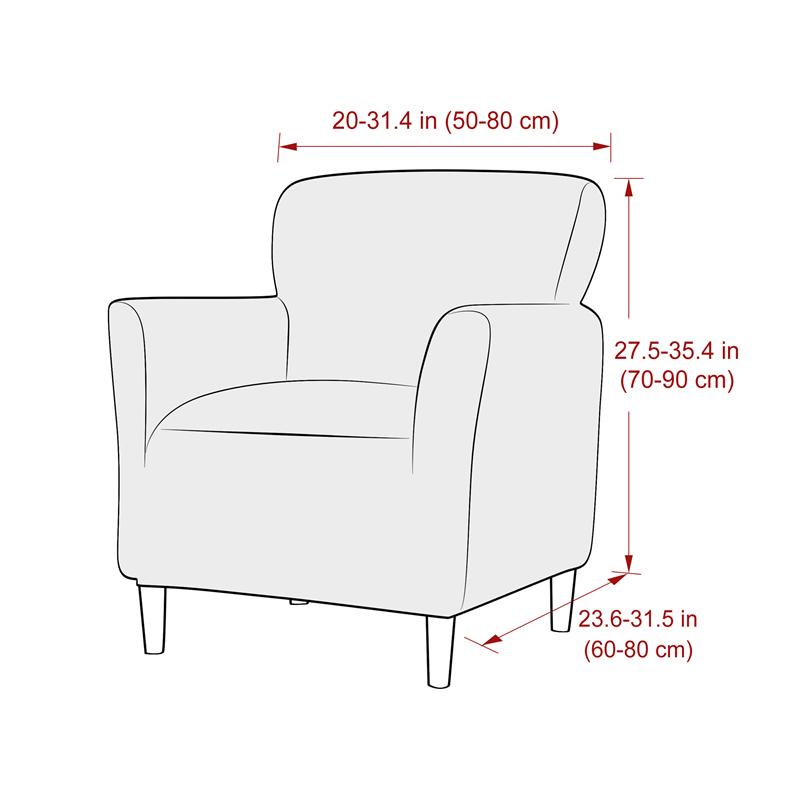 Floral Tub Chair Cover Stretch Spandex Club Armchair Slipcover For Living Room Single Sofa Covers For Study Bar Counter Hotel