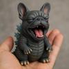Creative Monster Dog Figurine: Handmade Corgi/Chihuahua Resin Statue, Novelty Decoration For Pet Lovers' Desk