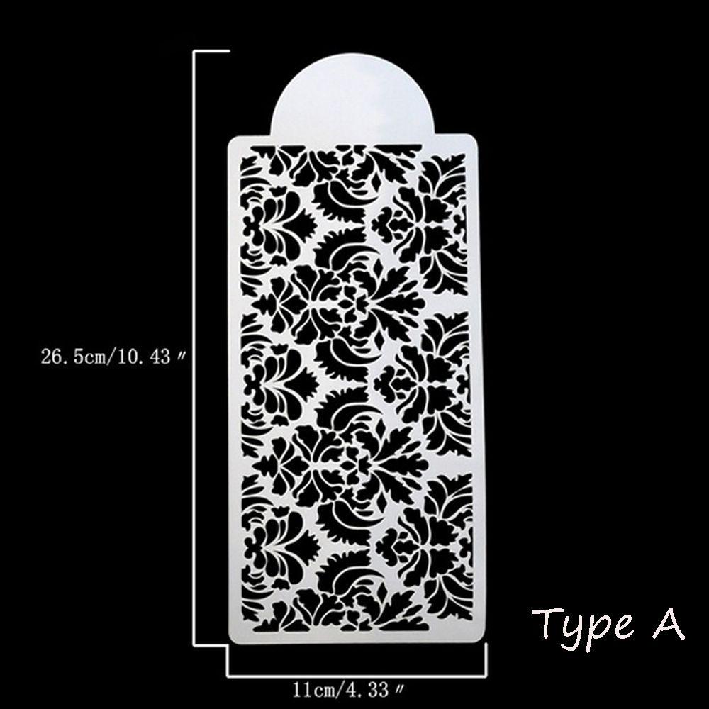 Sugarcraft DIY Template Cake Damask Lace Border Cake Decorating Tool Cupcake Stencil Fondant Mold