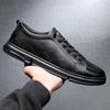 Мужская обувь Весенне-осенние универсальные мужские кроссовки из натуральной кожи Модные брендовые повседневные туфли из воловьей кожи с верхним слоем с принтом Мужские модели