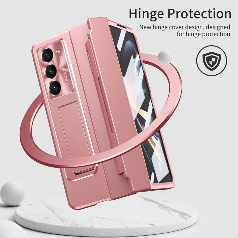 Slim Hinge Cover Z Fold7 Fold6 Fold5 Electroplated PC Case With Kickstand Shockproof Scratch Resistant