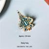Chasing Dreams Blue Sky Fighter Jet Metal Brooch: J-20, J-35, J-50 Airshow Commemorative Badge