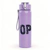 1PC NOPE Bold Simple Text Print 750ml Color Plastic Sports Water Bottle Leakproof Flip Straw Lid Suitable for Sports Office Home Use