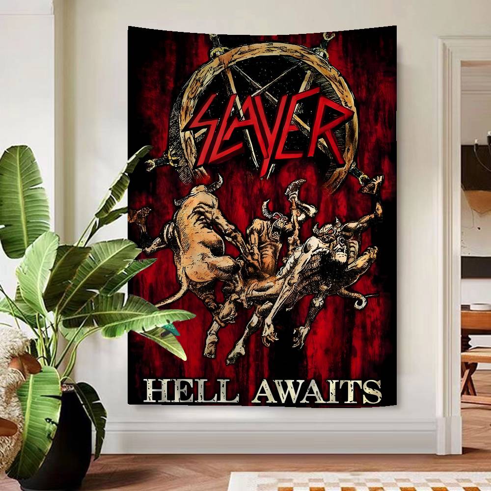 Slayer Хэви-метал Рок-группа Альбом Гобелен Художественная Печать Искусство Научная Фантастика Комната Домашний Декор Домашний Декор