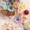 50/90Pcs Mini Random Artificial Silk Flower Heads For Home Room Decoration Fake Rose Peony DIY Wreath Mother's Day Wedding Decor