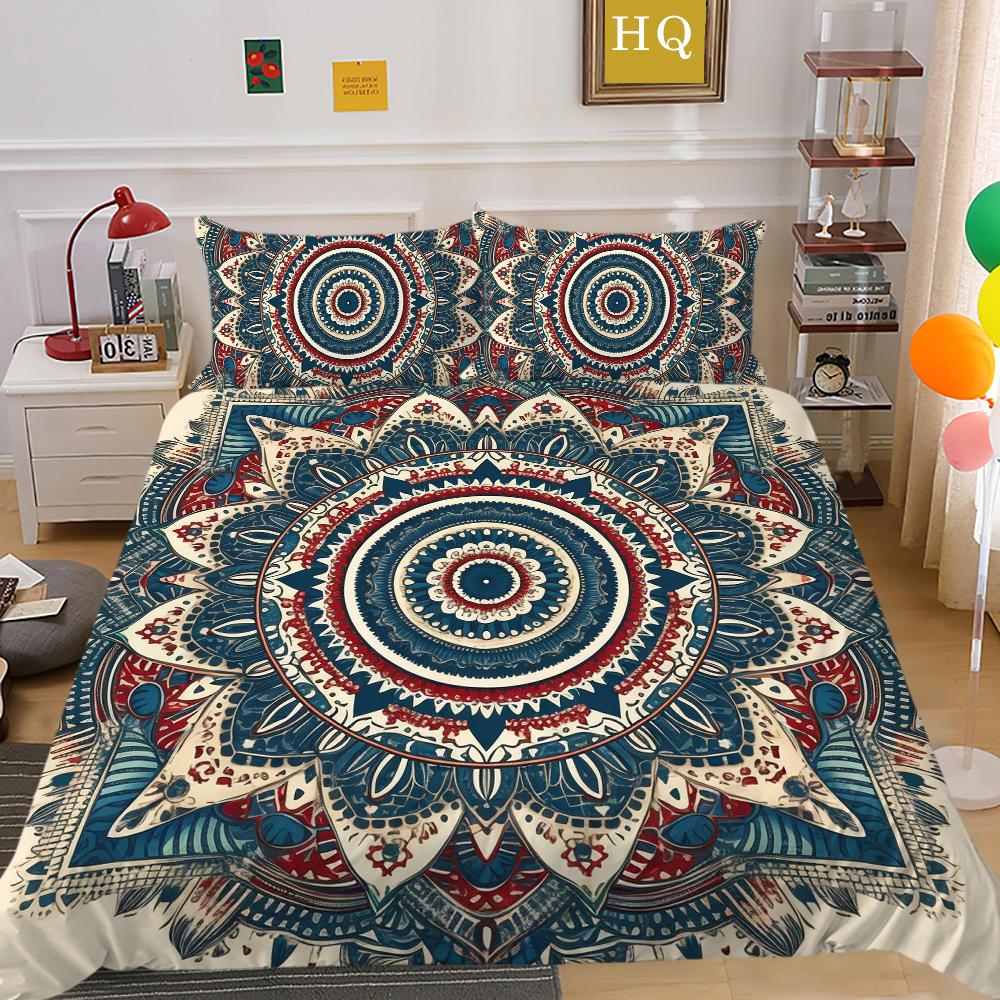 Mandala Printed Home Bedding Set Fashion Design Duvet Cover Set Single Double Size Comforter Cover Sets