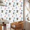 Wallpaper Colorful funny kittens fairy tale 3D for living room and bedroom 50x1000