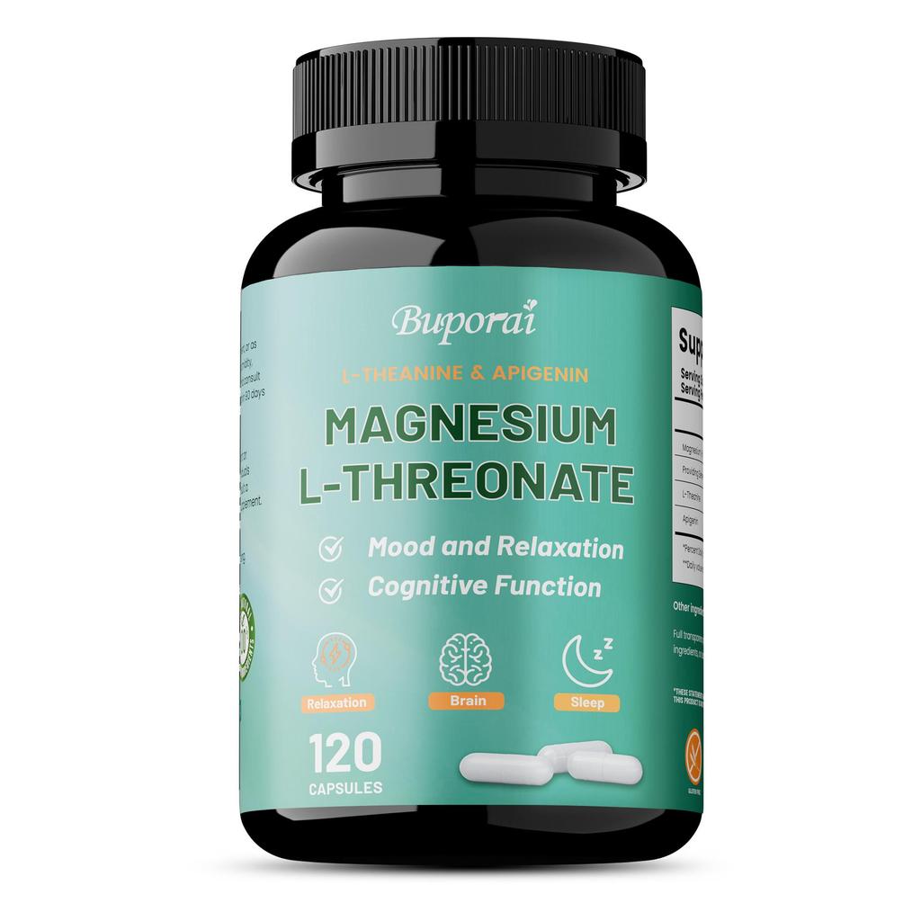 Buporai L-threonate magnesium supports mood, relaxation, sleep, and cognitive function.