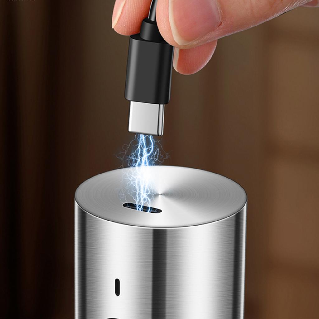 Электрическая мельница для соли и перца, легкая мельница для перца с регулируемой керамической жерновами для любителей кулинарии