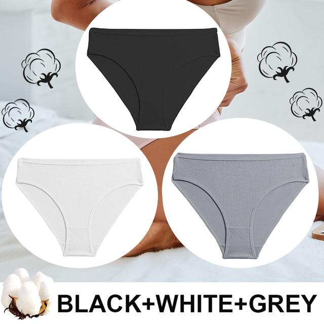 FINETOO 3 шт./лот, женские трусики с высокой талией, бесшовные трусики, нижнее белье, хлопковые трусы, сексуальное женское белье, женское нижнее белье