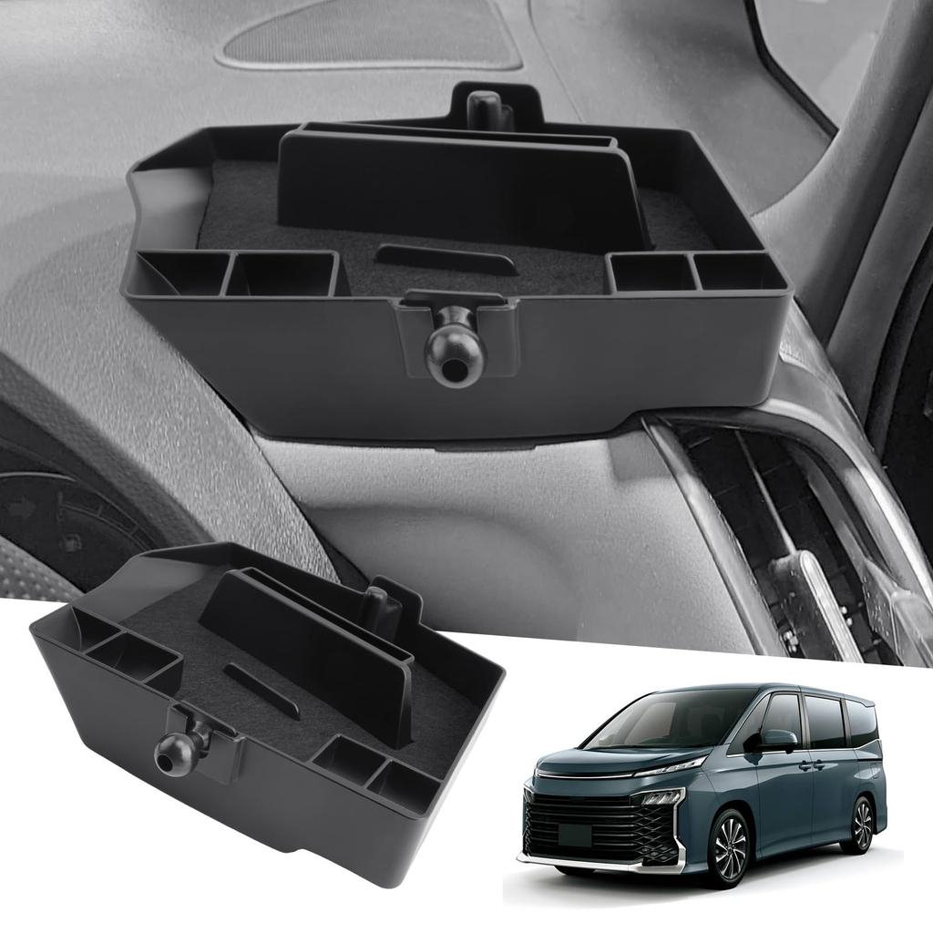 GAFAT Dashboard Storage Tray for the New Toyota 90 Divider Storage Accessory 3D Tray with Smartphone Stand and Ball Custom Part for Noah 90 No Drop