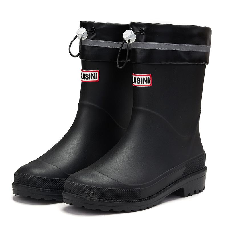 Оптовая продажа 2024 года, удобные резиновые сапоги для девочек, водонепроницаемые короткие резиновые сапоги для работы зимой, летом и осенью