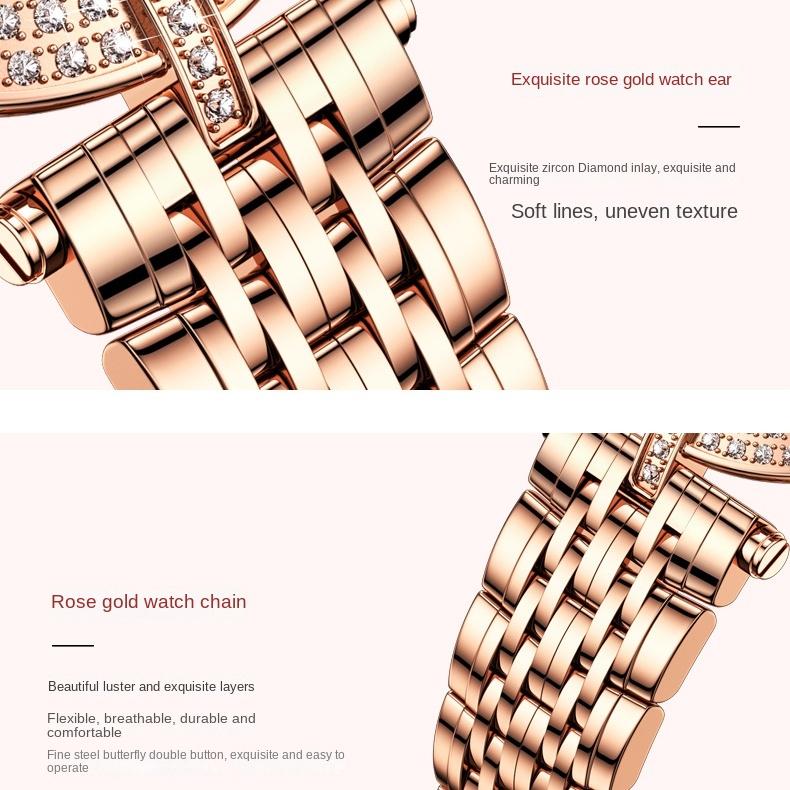 OUPINKE Часы Модные водонепроницаемые кварцевые часы с бриллиантами Женские часы