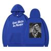 Unisex Hip Hop Hoodie With Double-Sided Print Long Sleeve Loose Fit Cotton Blend Sweatshirt
