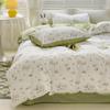 Cotton Four-piece Set Small Floral Ins Style Pure Cotton Quilt Cover Sheet Bed Three-piece Fitted Sheet Set